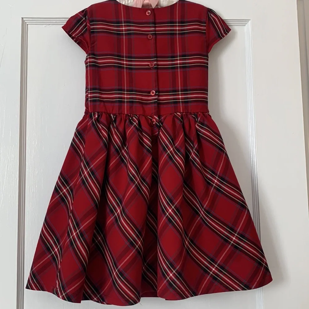 Carter’s Red Plaid Dress 5 Holiday Christmas EUC